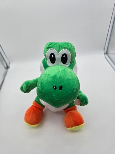 Super Mario Nintendo San-ei collection Green Yoshi Plush Stuffed Animal 11" - Picture 3 of 7