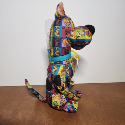 Rare Unique 9 inch Scooby Doo Plush WB Multi Color patches with Charaters - Picture 3 of 14