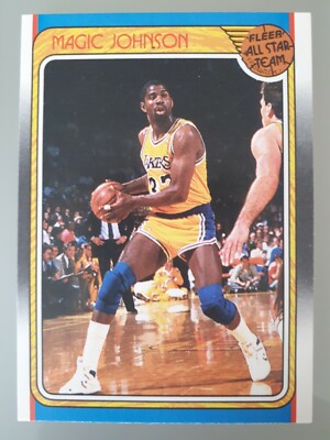 1988-89 Fleer Basketball Magic Johnson All-Star Team #123 NBA