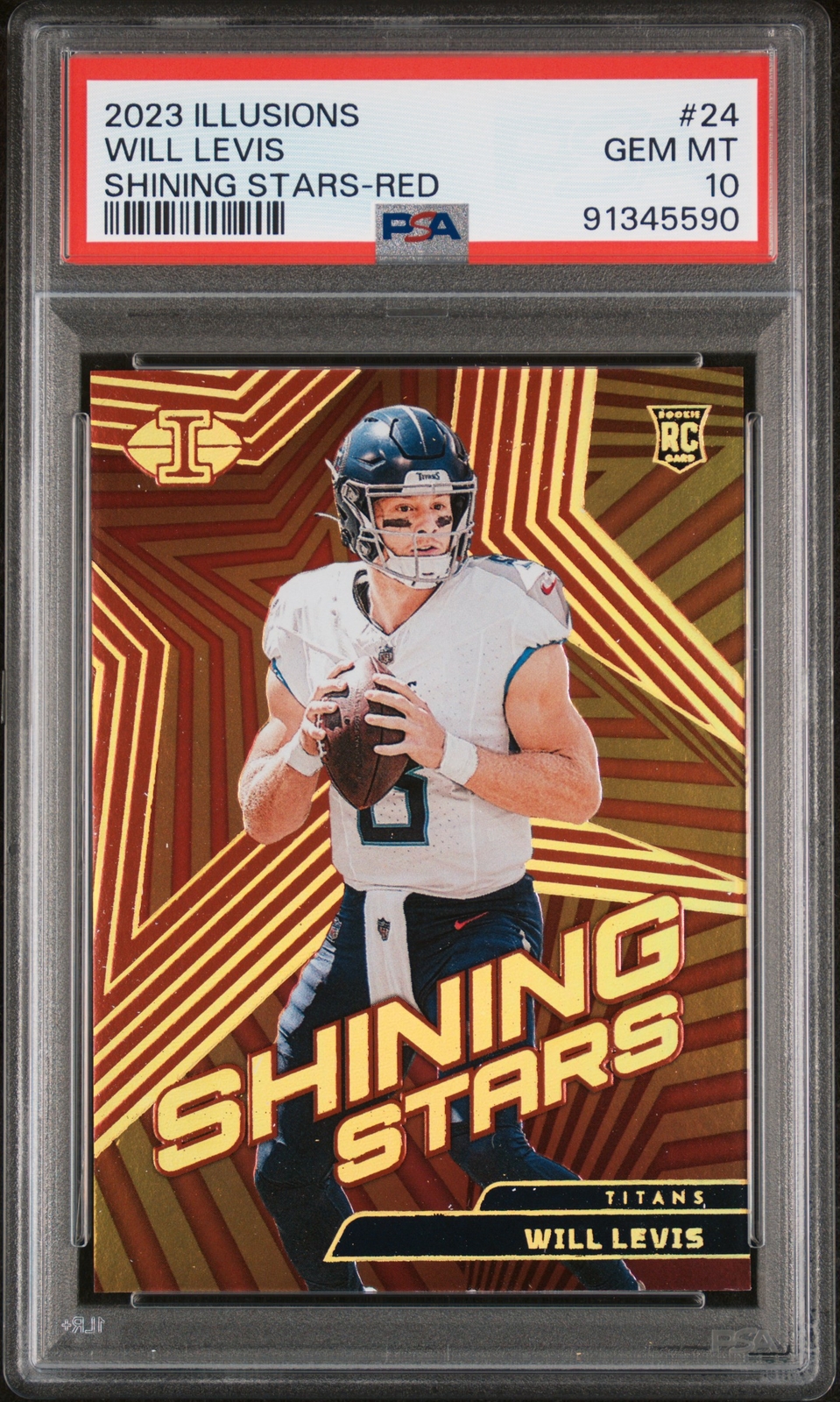 Will Levis Panini Illusions Shining Stars #24 Red