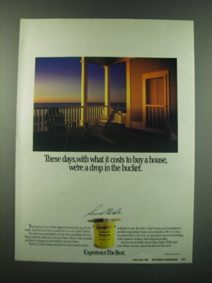 1988 Cabot Stains Ad - These days, with what it costs to buy a house