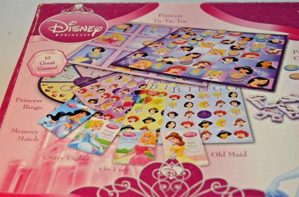 Disney Princess 10 Game Set With Multiple Fun Ages 4 & Up - Image 2 of 4