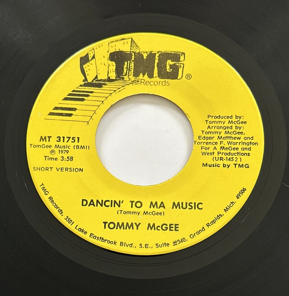 Tommy McGee - Dancin' To Ma Music 7” Disco Funk Soul Vinyl Record VG+ - Bild 4 von 4