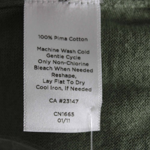 Talbots Petite Sz 1XP Green V Neck Ruffles 100% Pima Cotton Cardigan Sweater - Picture 13 of 24