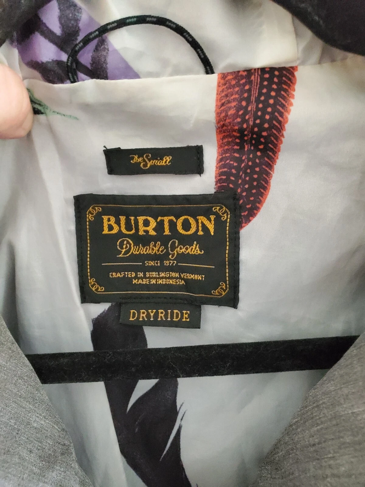 burton dryride mid length snow jacket