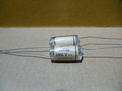 2 x 100pF 3000V Polystyrene Capacitor RFT