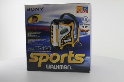 ソニースポーツ SONY WM-FS420 カセットプレーヤー Sony Sports Walkman WM-FS420 Cassette Player. Working And