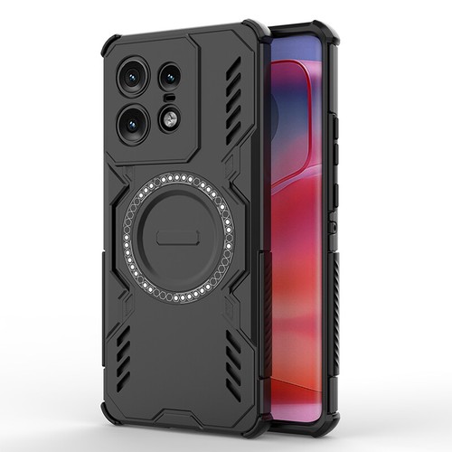 Pour Motorola Edge 50 Pro, Coque de Charge Magnétique Sans Fil Armure Hybride - Photo 7 sur 15