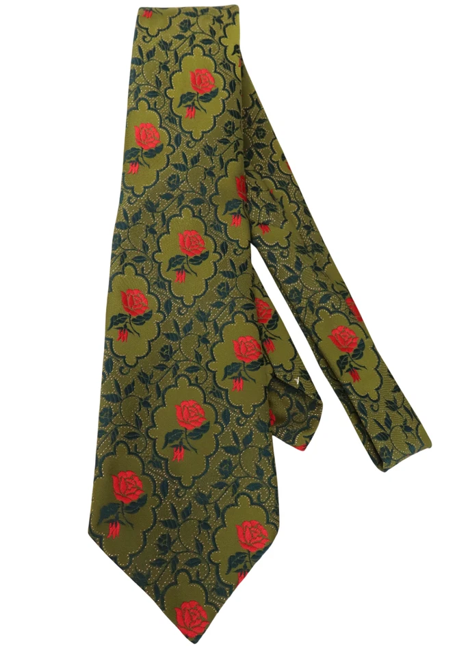 Corbata COMMODORE para hombre talla única bordada en punta patrón floral multicolor Foto 4 de 4