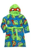 Teenage Mutant Ninja Turtles Hooded Character Soft Fleece Bathrobe, Robe