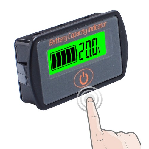 12V/24V Touch-Type Adjustable Indicator LCD Battery Capacity Voltmeter Tester - Bild 14 von 22