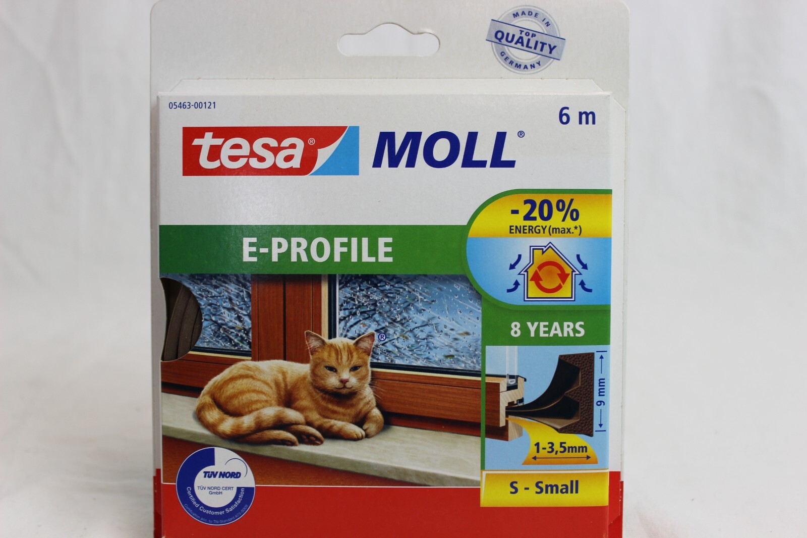 Tesamoll E Profil E-Profil Braun Türdichtung Fensterdichtung 6M