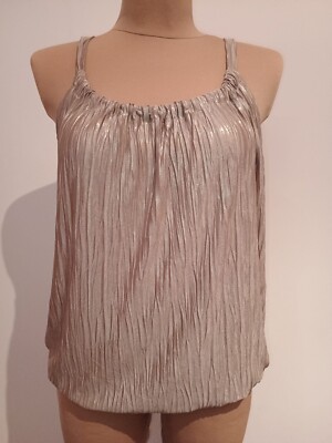 glitzer elegantes GOLDEN Top Gr. S-M Shiny