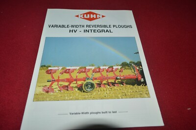 Kuhn 70 Super 75 Reversible Plow Ploughs Dealers Brochure CDIL 