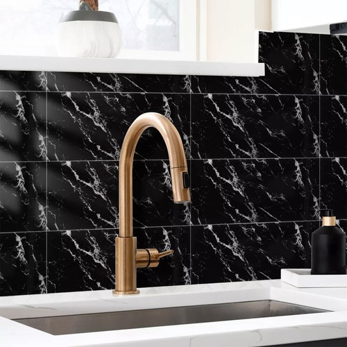 10 Packs Self-Adhesive Grey Marble PVC Cladding Wall Panels for Kitchen Bathroom - Picture 85 of 105