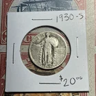 1930 S Standing Liberty Silver Quarter Coin Collection