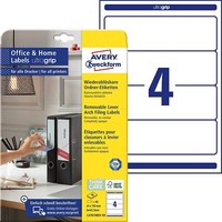Avery Zweckform L4761REV-10 OrdnerrüCken Etiketten (40 RüCkenschilder Mit Ultrag