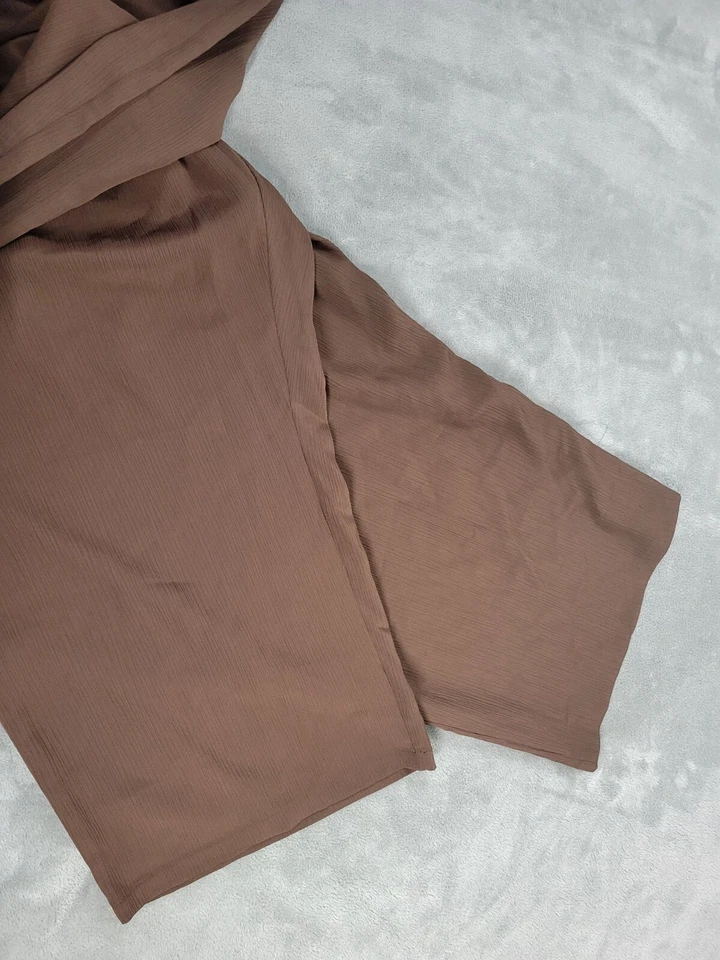 Maggie Barnes Womens Pants 5X Plus Cropped Pull On Brown Comfy Lightweight - Image 4 of 4