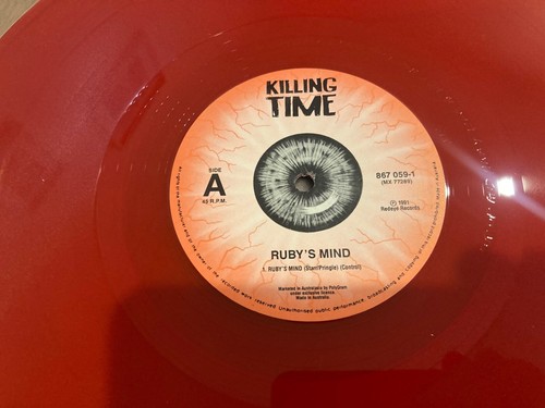 Vintage Killing Time Ruby's Mind Red Vinyl Signed 12" Single MINT - Picture 6 of 8