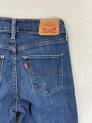 Levi’s 315 Shaping Bootcut Jeans Women’s 27 Blue Stretch Mid Rise W27 L30 - Picture 13 of 13