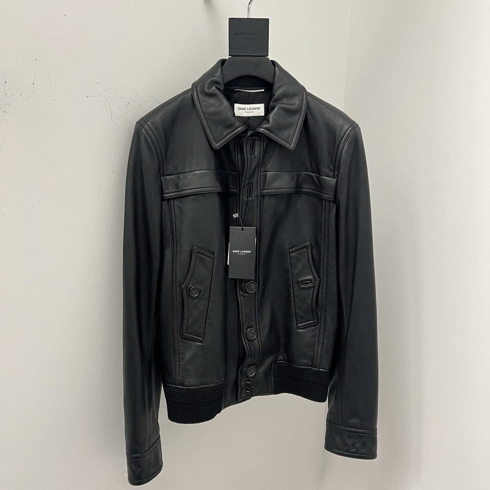 Saint Laurent Leather Jacket In All Sizes