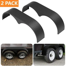 2PC Tandem Trailer Fender Double Axle For 13"-15" Teardrop Enclosed Trailers