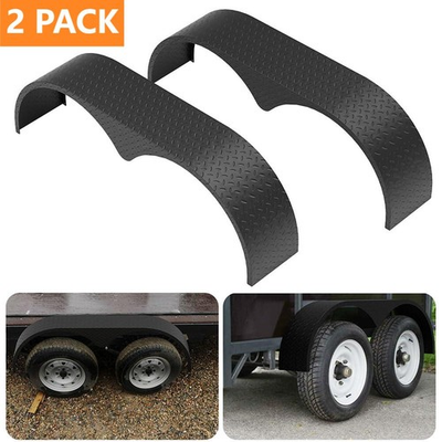 #ad 2PC Tandem Trailer Fender Double Axle For 13quot; 15quot; Teardrop Enclosed Trailers $179.99