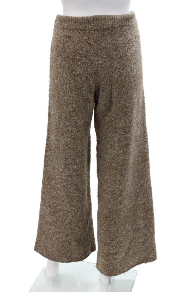 Pantalones deportivos bohemios marrones para mujer de Zara talla S Foto 3 de 4