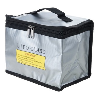 Double Layer Fireproof Battery Storage Bag Lightweight Smooth Zipper Handle