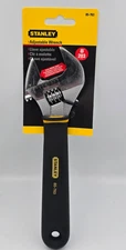 Stanley 8-Inch Adjustable Chrome Wrench 85-763, Cushion Grip, 1-1/8" Capacity