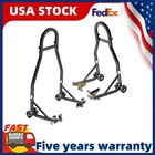 ✅2Pack Motorcycle Stand Lift 900lbs Front & Rear Combo Universal Stand Lift