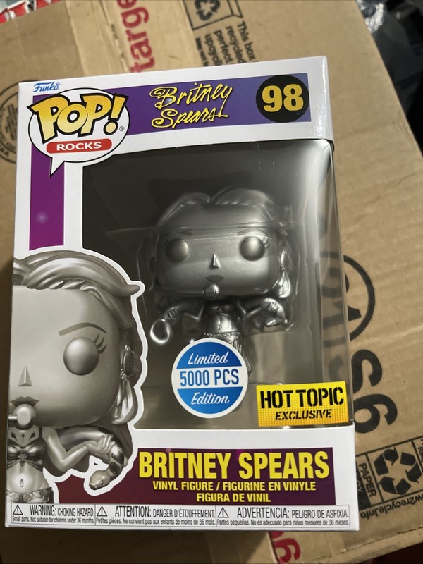 Funko Pop! Rocks Britney Spears #98 Hot Topic Exclusive Limited 5000 PCS Edition