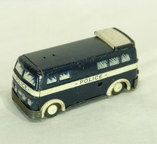 Tinplate Police Car Wind-Up Made in France Antique Vintage JPUSTRA Tin T QYG3GM