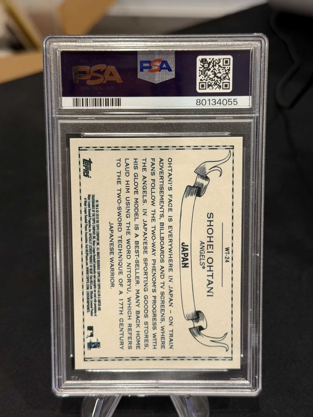 2018 ALLEN & GINTER WORLD TALENT #WT-24 SHOHEI OHTANI ROOKIE RC PSA 9 view 5