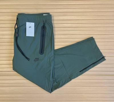 Nike Tech Woven Tapered Trousers Stretch Sport - Mens XL Vintage Green RRP £90