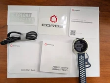 COROS Pace 2 GPS Sport Watch · White · New Blue and White Band · Model B18
