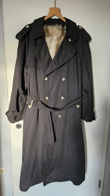 Hugo Boss Trenchcoat Herren Gr. 50   Swiss Made   herausnehmbare Pelzweste