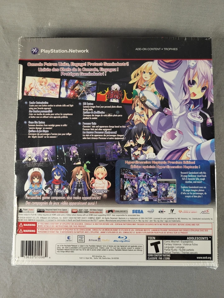 Hyperdimension Neptunia [Limited Edition], PS3, Brand New & Sealed! - Image 2 of 4