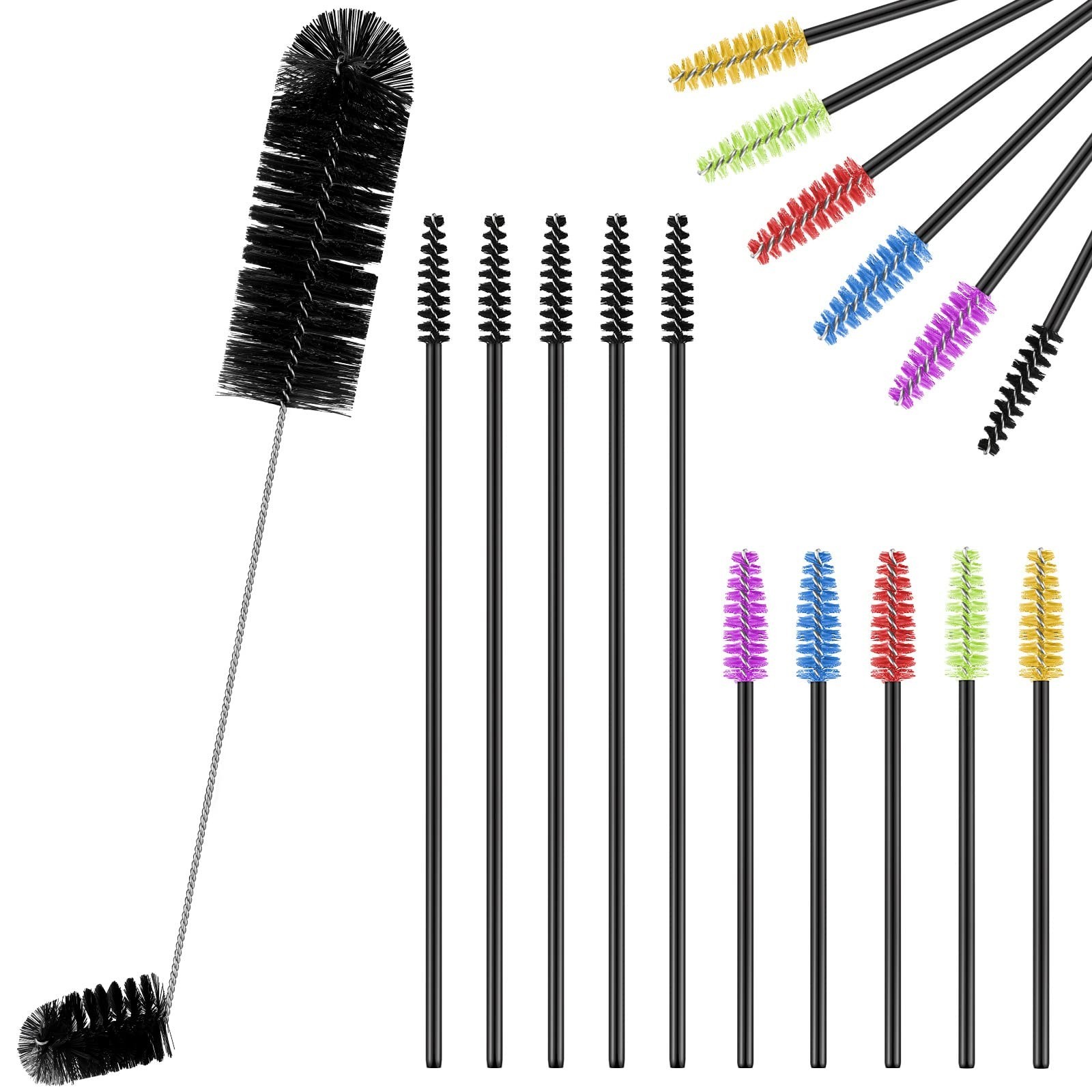 Cleaner, 3 Size Brushes, Double Headed Design, Black