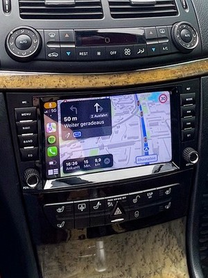 64GB 8'' Android 14 Car Radio Carplay For Mercedes Benz CLS E-Class W211 W219 FM