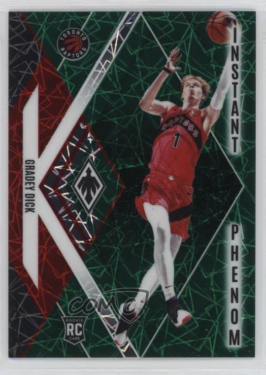 2023 Panini Phoenix Instant Phenom Green Lazer /175 Gradey Dick Rookie RC 02v3