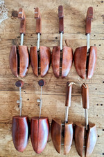 Vintage Shoe Tree Stretcher Keeper Wooden Assorted Brands Lot Of 4 Pairs