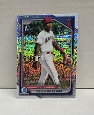 GREYLIN DE LA PAZ 2024 Bowman Chrome Prospects SPECKLE REFRACTOR  Angels RC /299