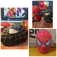 Tobey Maguire Spider Man Handmade 1:1 Hood Mask 3D Headwear Wearable Cosplay New