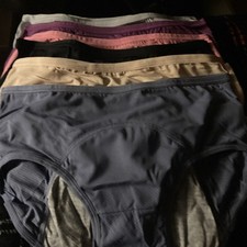 6 Pack Womens Period Panties Solid Leakproof Menstrual Lingerie Underwear Panty