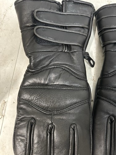 100% Leather Gloves Size M And XXL Thinsulate Thermal Insulation Black Set 2#Y5 - Picture 2 of 9