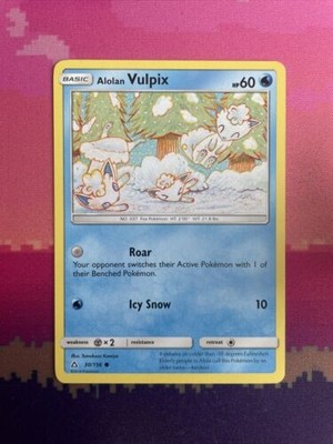 Pokemon Karte Alolan Vulpix Ultra Prisma Common 30/156 Near Mint
