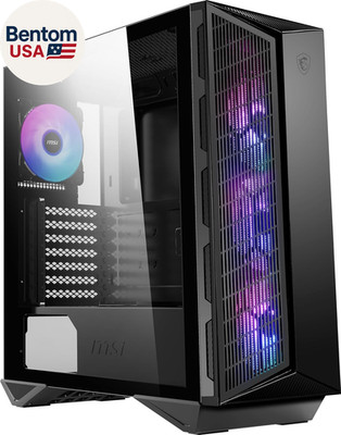 MPG GUNGNIR 111R Mid Tower Gaming PC Case - Black, 4 X 120Mm ARGB Fans, USB 3.2