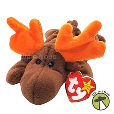 Ty Beanie Babies Chocolate the Moose Plush 1993