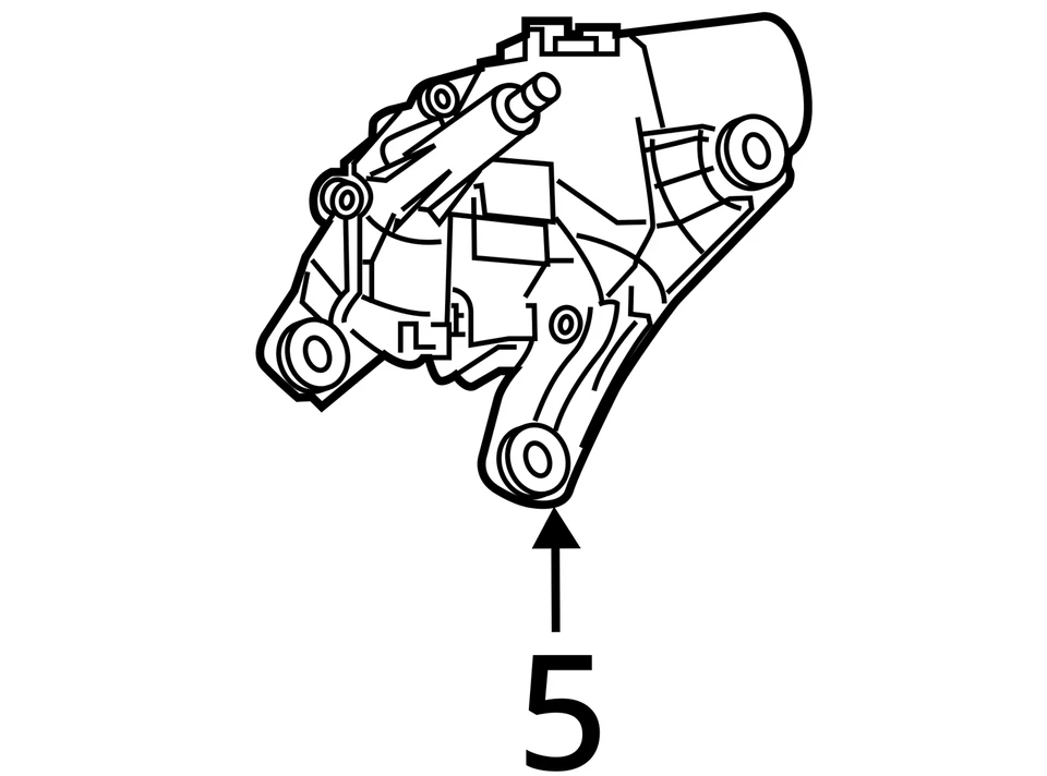 Rear Wiper Motor Fits 20-24 CORSAIR 861334 - Image 3 of 4